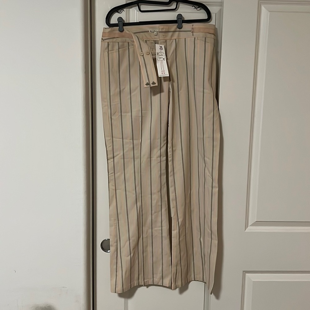 Nanette Laporte prep school pants custard